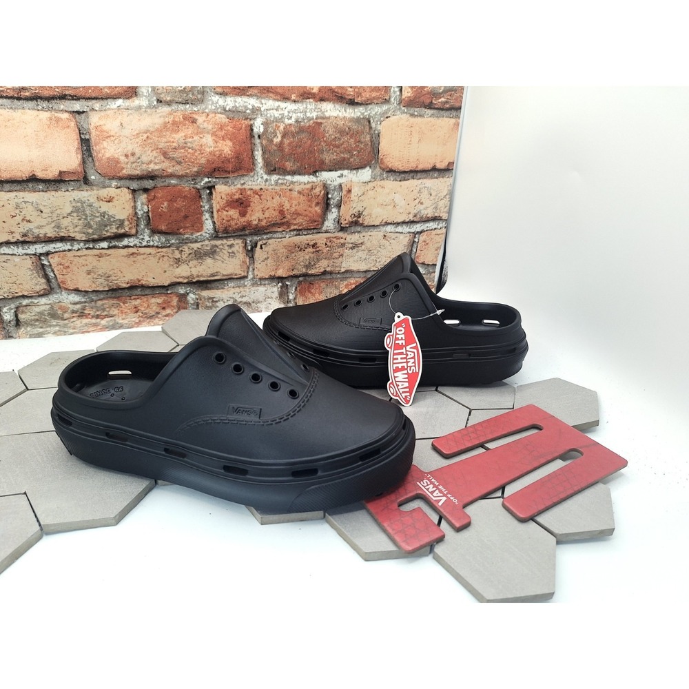 New Vans Authentic Foam Mule Black Men's Sz 12  (2025 Model) Sandal